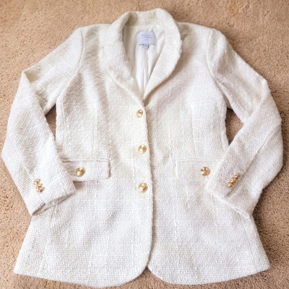 Cream Tweed Blazer